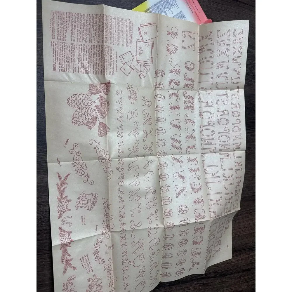 Aunt Martha’s Hot Iron Transfers 3527-6 Alphabet Monograms 1948–1952